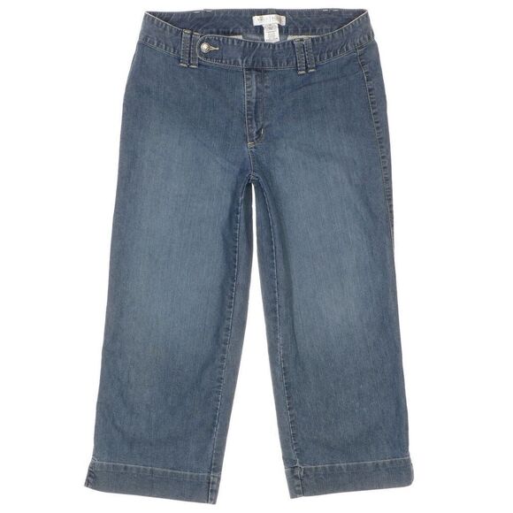 White House Black Market Crop Jeans Size 10 Womens Mid Rise Blue Stretch 31 x 22 - Picture 1 of 10